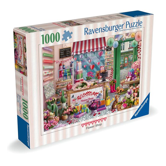 Ravensburger Blossoms Flower Shop Jigsaw Puzzle 1000 Pieces image number 1