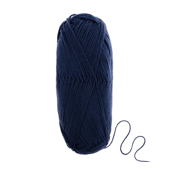 Women’s Institute Navy That’s So Cotton DK Yarn 100g image number 3