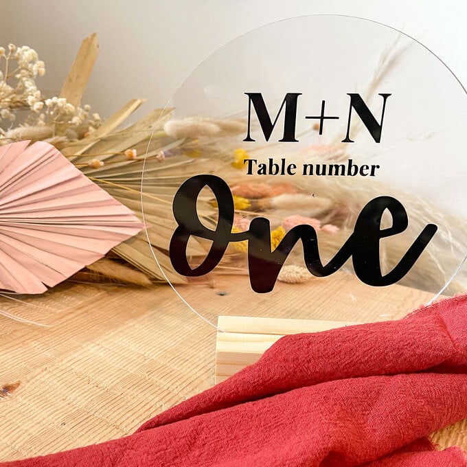 Cricut: How to Make Wedding Table Numbers image number 1