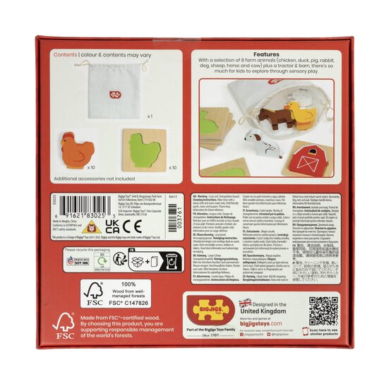 Bigjigs Farm Find and Feel Puzzle image number 8