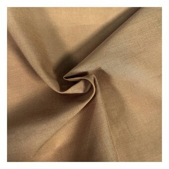 Dark Beige Lawn Cotton Fabric by the Metre