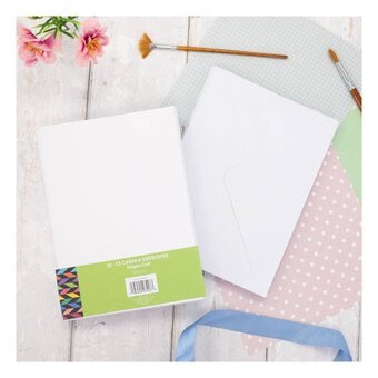 White Cards and Envelopes C5 25 Pack