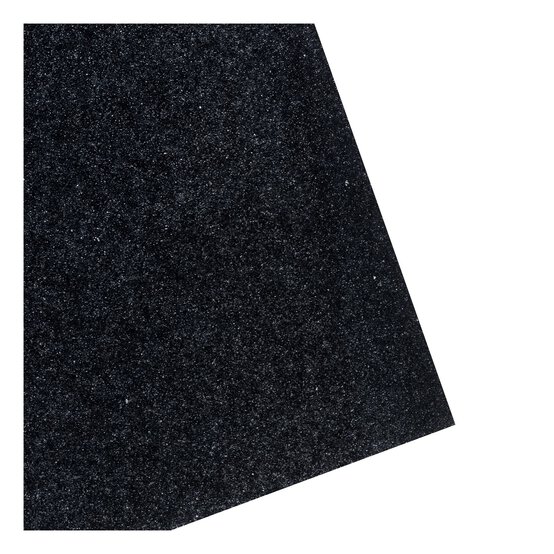 Black Glitter Iron-On Vinyl 12 x 24 Inches image number 4