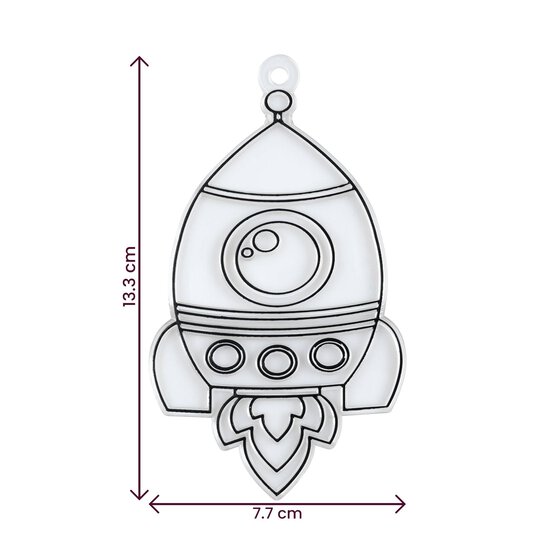 Rocket Plastic Suncatcher image number 6