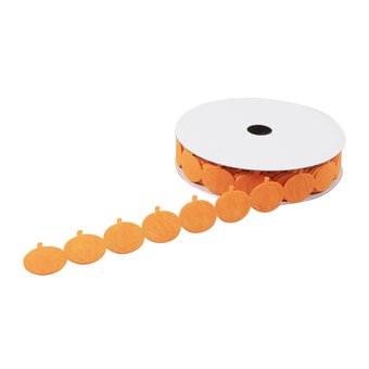 Orange Felt Pumpkin Trim 30mm x 3m