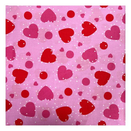 Sweet Hearts Polycotton Fabric by the Metre image number 2