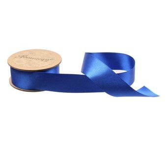 Royal Blue Double-Faced Satin Ribbon 24mm x 5m