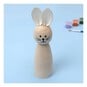 Wooden Bunny with Ears 12cm image number 1