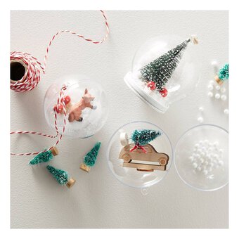 Fillable Baubles 8cm 4 Pack
