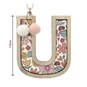 Hanging Wooden Letter U 7.5cm image number 3