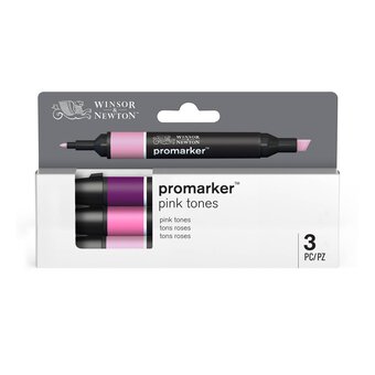Winsor & Newton Pink Tones Promarkers 3 Pack