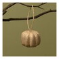 Hanging Mache Pumpkin Decoration 4cm image number 1