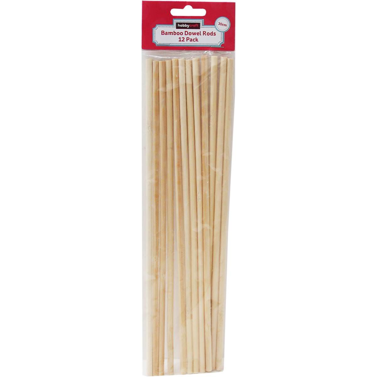 Bamboo Dowel Rods 12 Pack Hobbycraft