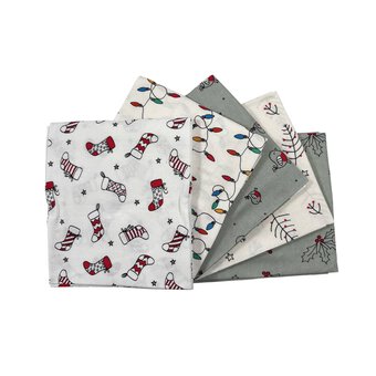 Christmas Line Art Fat Quarters 5 Pack