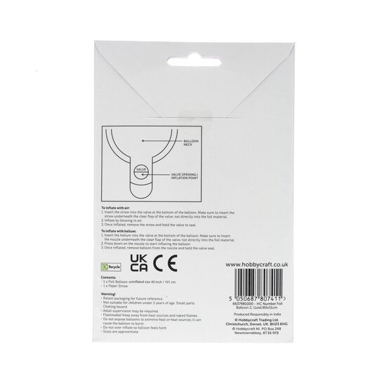 Extra Large Gold Foil Number 2 Balloon image number 4