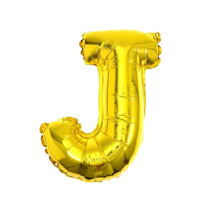 Gold Foil Letter J Balloon image number 1