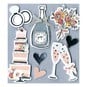 Express Yourself Wedding Cake and Fizz Card Toppers 8 Pieces image number 1