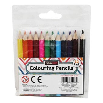 Mini Colouring Pencils 12 Pack image number 2
