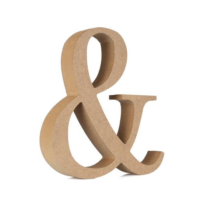 MDF Wooden Ampersand Symbol 13cm