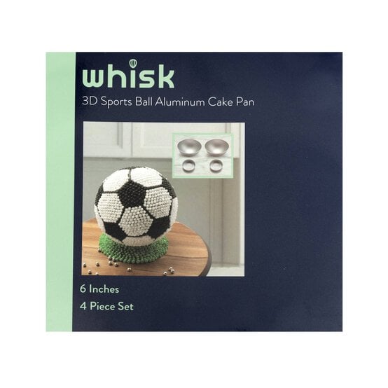 Whisk 3D Sports Ball Aluminium Cake Pan 6 Inches image number 4