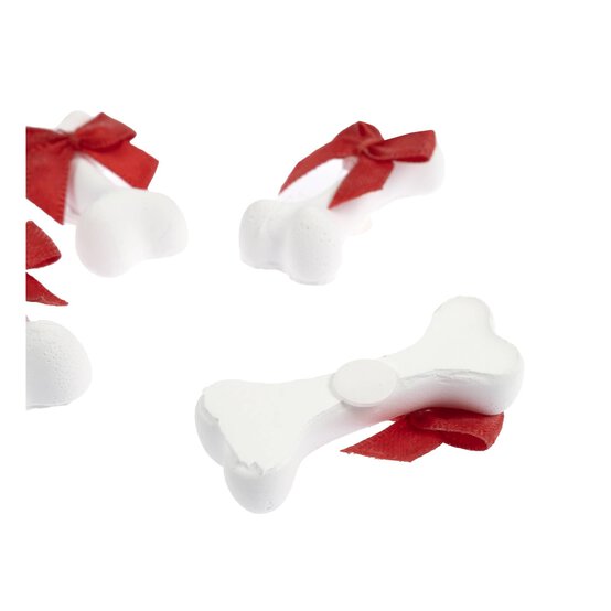 Clay Dog Bone Embellishments 4 Pack  image number 3