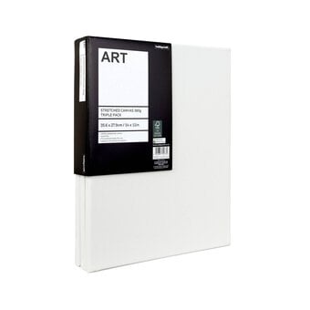 Stretched Canvas 35.6cm x 27.9cm 3 Pack