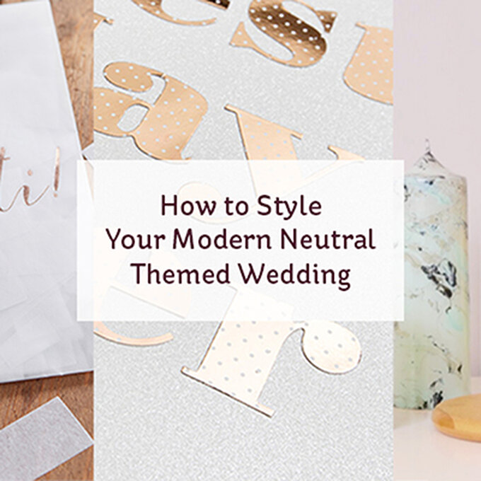 How to Style Your Modern Neutral Wedding image number 1