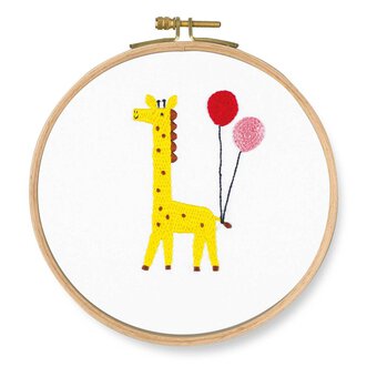DMC Giraffe Printed Embroidery Kit 18.5cm