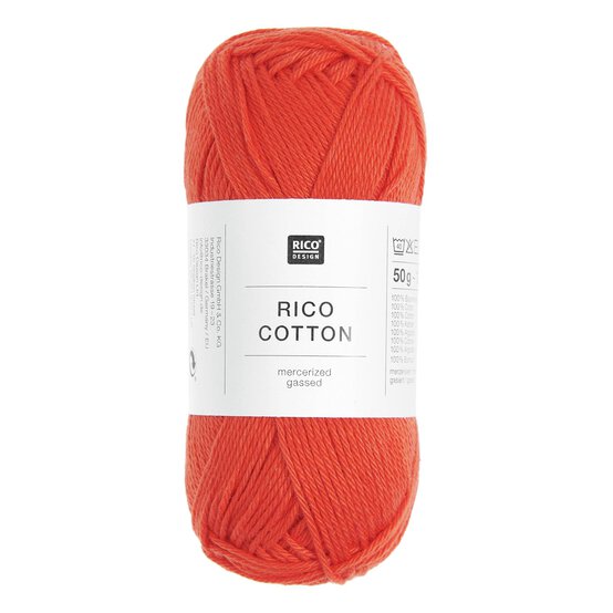 Rico Essentials Strawberry Cotton 4ply 50g image number 1