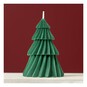 Green Christmas Tree Candle 11.5cm image number 1