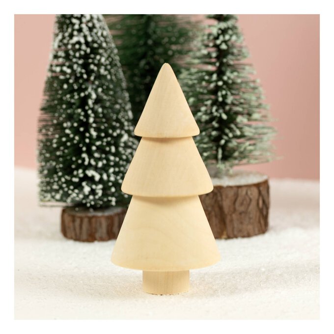 Wooden Standing Tiered Tree 12cm image number 1