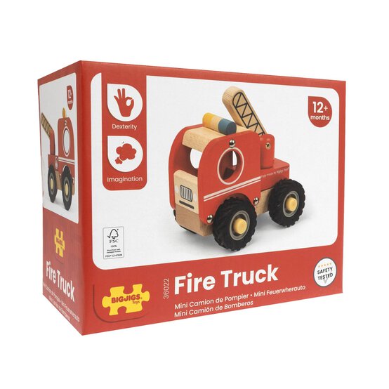 Bigjigs Mini Fire Truck image number 6