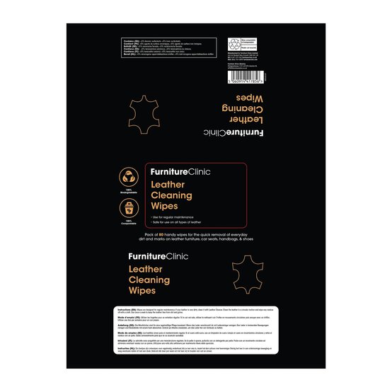 Furniture Clinic Leather Cleaning Wipes 80 Pack  image number 7