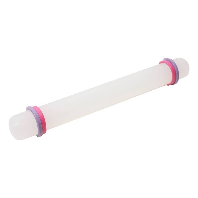 White Non-Stick Rolling Pin 22.6cm image number 1