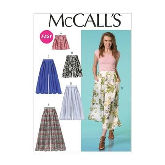 McCall's Women's Shorts and Trousers  Sewing Pattern M7131 (B5 8-16)