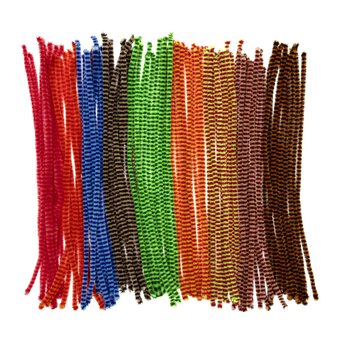 Striped Pipe Cleaners 100 Pack