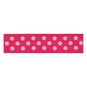 Hot Pink Spots Grosgrain Ribbon 19mm x 4m image number 2