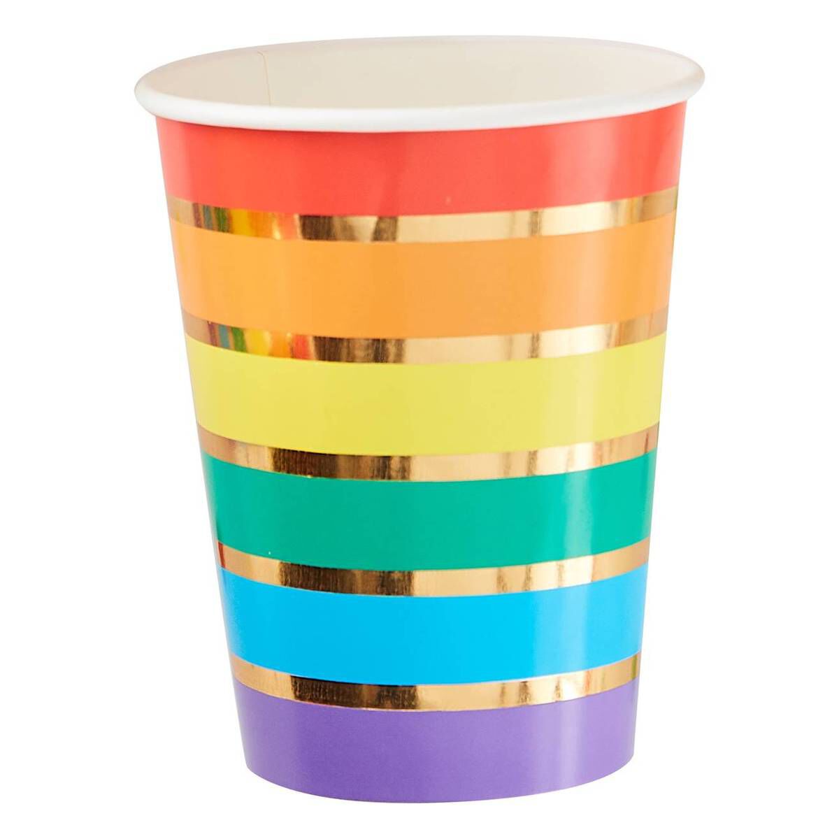 Ginger Ray Over The Rainbow Paper Cups 8 Pack | Hobbycraft