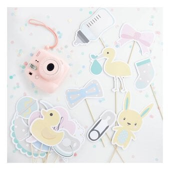 Assorted Baby Shower Photo Booth Props 13 Pack image number 2