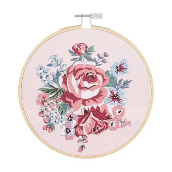 Trimits Rose Blossom Embroidery Hoop Kit