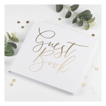 Champagne Gold Foil Guest Book  image number 2