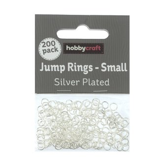 Silver Plated Jump Rings 5mm 200 Pack