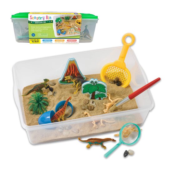 Dinosaur Dig Sensory Bin image number 1
