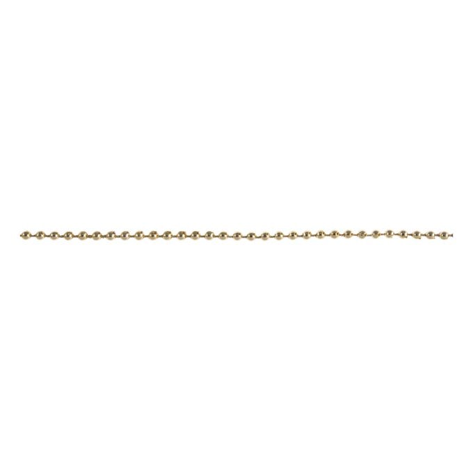 Gold 2.5mm Plain Pearl Beading by the Metre image number 1