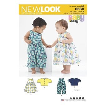 New Look Babies' Dress and Jacket Sewing Pattern 6568