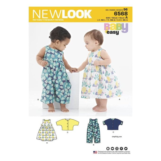 New Look Babies' Dress and Jacket Sewing Pattern 6568 image number 1