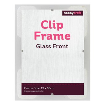 Glass Clip Frame 13cm x 18cm