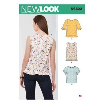 New Look Women's Top Sewing Pattern N6622