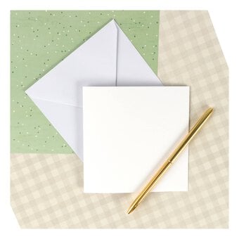 White Cards and Envelopes 5 x 5 Inches 50 Pack