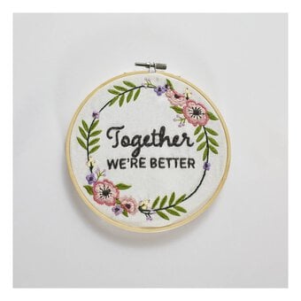 WI Together We’re Better Embroidery Kit image number 2